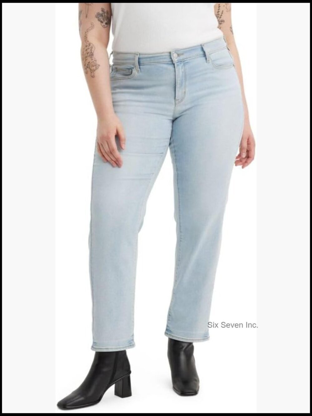 High Waisted Mom Jeans - Tapered Leg Vintage Fit